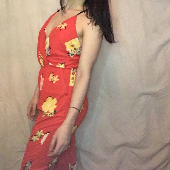 Floral design romper - Picture 3 of 4